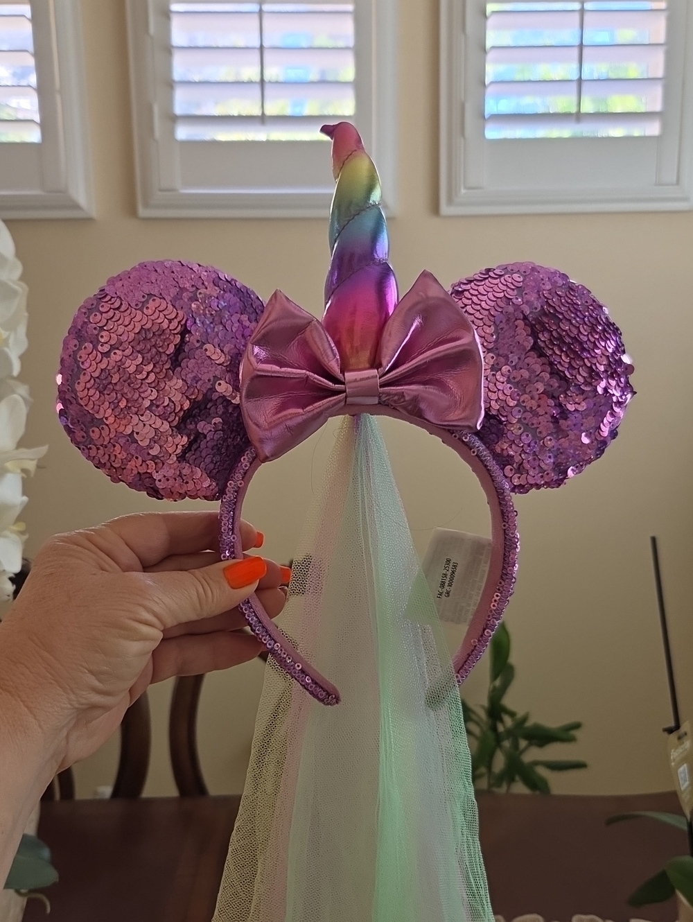 Disney Unicorn Ear Headband with Rainbow Horn